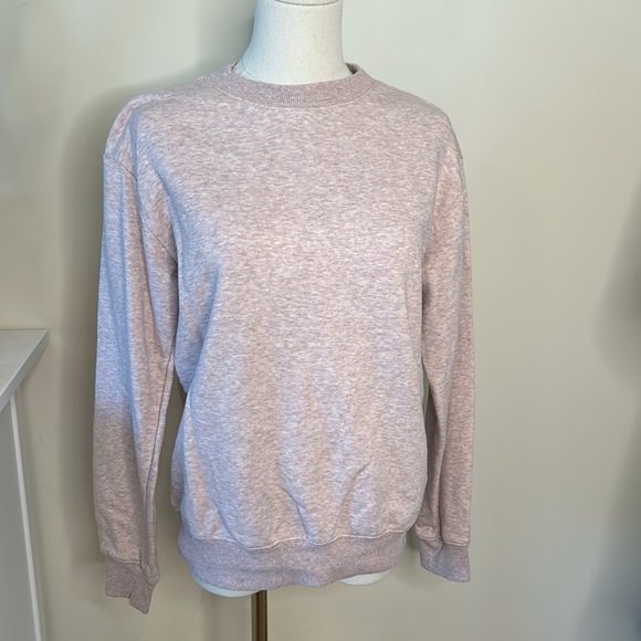 H&M heathered pink sweatshirt x-small - Picture 2 of 6